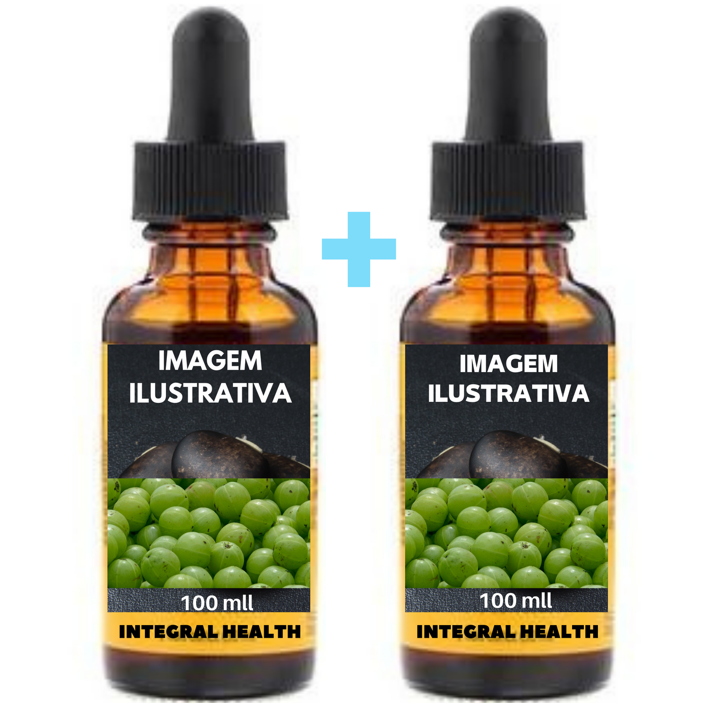 Sucupira Branca + Sucupira Preta (2 frascos de 100 ml em vidro âmbar) - Artrite, Artrose, Nervo Ciático, Todos os tipos de Câncer, especialmente de próstata, Asma, Bronquite, Diabetes, Amigdalite, Úlcera, Candidíase etc.
