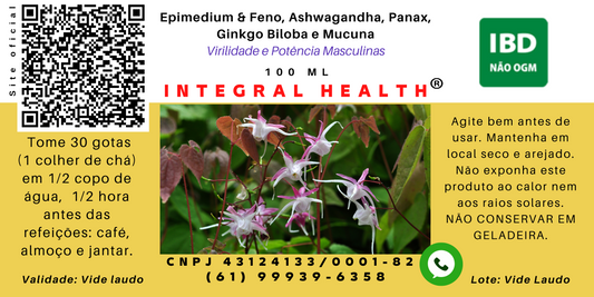 Virilidade e Potência Masculina (+ Testosterona #7), 200 ml - Epimedium e Feno Grego, Ashwagandha, Panax Ginseng, Ginkgo Biloba, Mucuna.