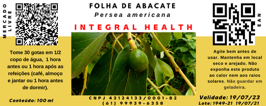 Abacate, 200 ml (2 frascos de 100 ml em vidro âmbar) - Persea americana