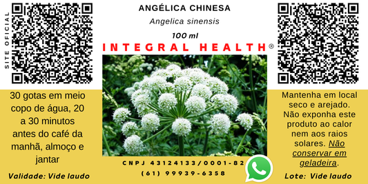 Dong quai (angélica-chinesa) - Angelica sinensis - TPM, Menopausa, Miomas, Descongestionante uterino, Cólicas menstruais, Tônico sanguíneo, Circulação, Anemia, Constipação severa, Memória fraca. Emagrecimento etc.