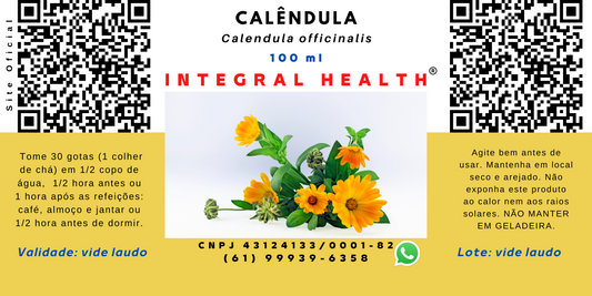 Calêndula, 200 ml (2 frascos de 100 ml em vidro âmbar) - Calendula officinalis