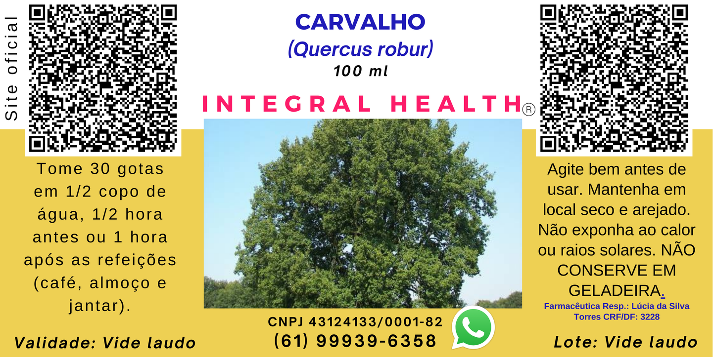 ROBUVIT® LÍQUIDO- Carvalho (Quercus robur), 200 ml - Alcoolismo, diarreia crônica, pressão arterial, impotência, incontinência, hemorroidas, cansaço físico e mental, baço, intestino irritável, hipertireoidismo, drenagem linfática...