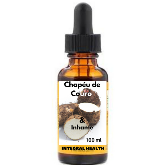 Chapéu de Couro + Inhame, 200 ml (2 frascos de 100 ml em vidro âmbar) - Echinodorus grandiflorum + Colocasia esculenta