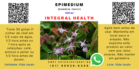 Epimedium, 200 ml (2 frascos de 100 ml em vidro âmbar)