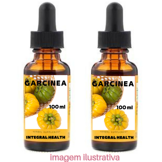 Garcínia, 200 ml (2 frascos de 100 ml em vidro âmbar) - Garcínia cambogia