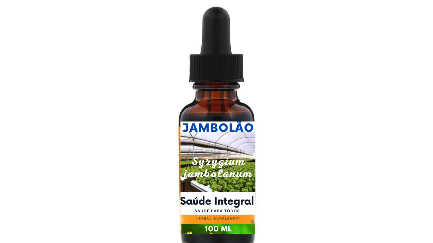 Jambolão (Diabetes e H. Pylori), 200 ml (2 frascos de 100 ml em vidro âmbar) - Syzygium jambolanum