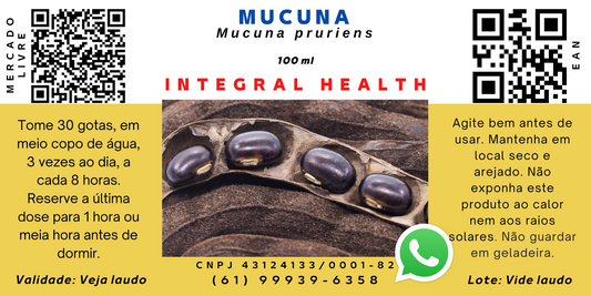 Mucuna Preta, 200 ml - Parkinson, Libido,  Impotência e Disfunção Erétil, Anabólico e Androgênico, Fortalecimento dos Músculos e Estímulo do Hormônio do Crescimento, Perda de Peso etc.