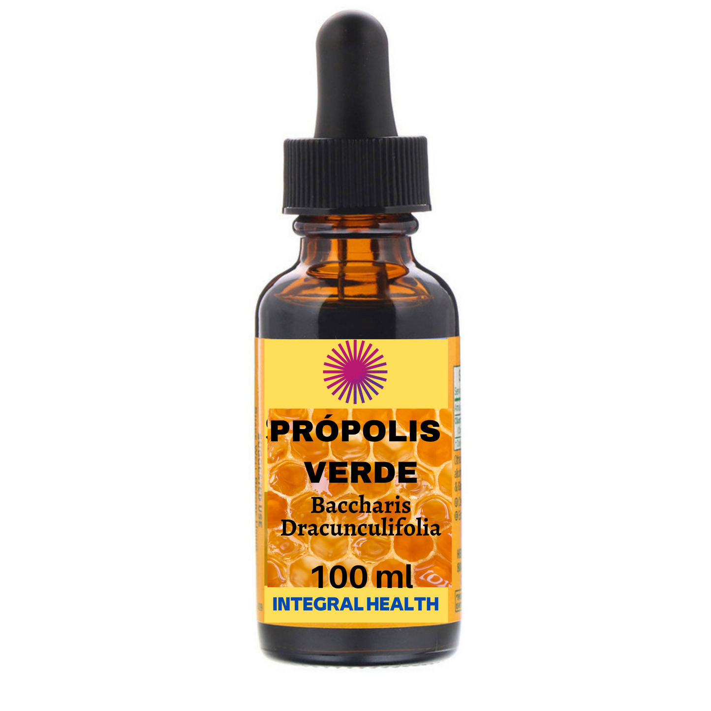 Guaco e Própolis Verde, 200 ml (2 frascos de 100 ml em vidro âmbar) - Mikania glomerata e Baccharis Dracunculifolia