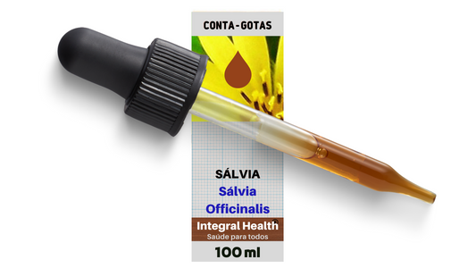 Sálvia, 200 ml (2 frascos de 100 ml em vidro âmbar) - Salvia officinalis